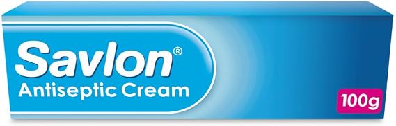 Savlon Antiseptic Cream, Cleanses & Helps Prevent Infection, First Aid for Minor Cuts & Wounds, Spots, Blackheads, Nappy Rash, Sunburn, Sores & Blisters (100g, 1 pack)