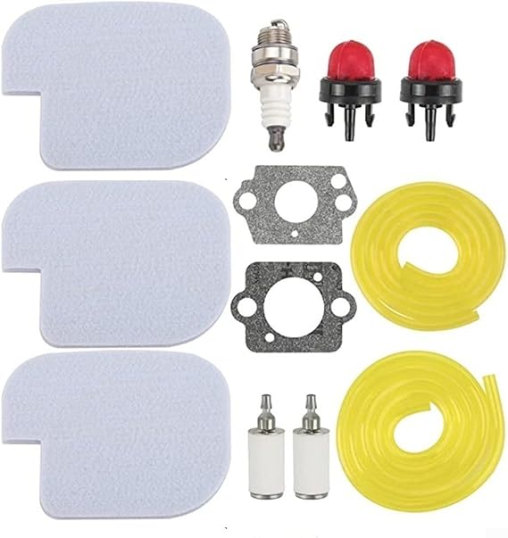 Air Filter Tune Up Kit for Poulan Chainsaw P3314 P3416 Replacement Parts with Sponge Filter for Enhanced Engine Performance