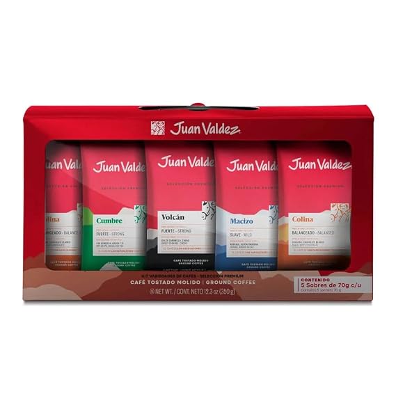 Juan Valdez Premium Selection Ground Coffee 5 Piece Kit
