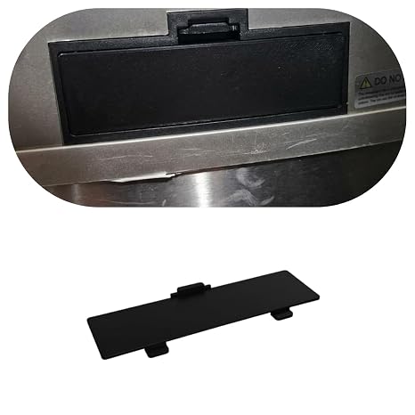 Replacement Battery Door Cover Compatible with Ninestars DZT-50-28SL Automatic Motion Sensor Trash Can, Battery Compartment Lid for 13 Gallon / 50L Touchless Bin, Black
