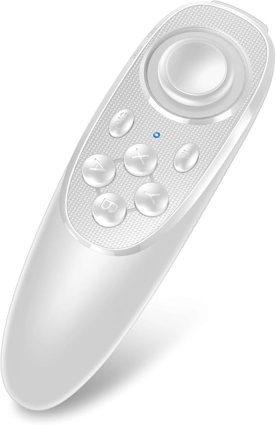 VR Remote Controller for Phones Compatible with IOS/Android/Oculus/Windows, Wireless Bluetooth Joystick Remote for iPhone/iPad/Android Phones to Control Music, Video, Games, Selfie, E-Book (White)