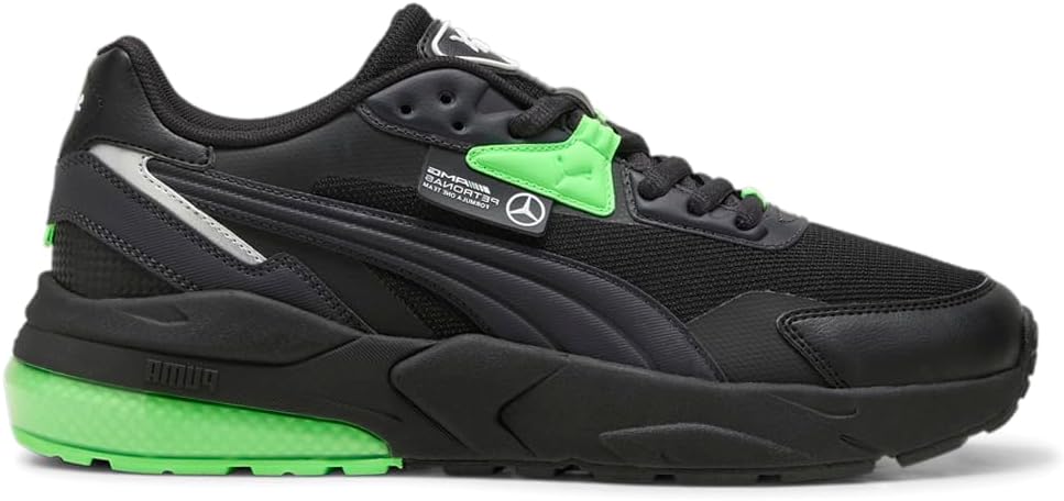 PUMA Mens Mercedes Amg Petronas F1 Vis2k Lace Up Sneakers Shoes Casual - Black - Size 11 M