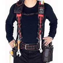 Tool Belt Suspenders Multifunction H-Shaped Adjustable Hanging Electrician Suspenders Tool Belts
