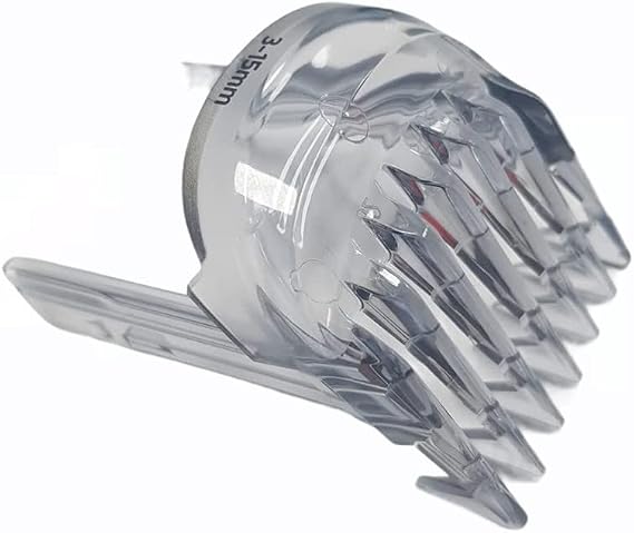 Spryaut Replacement 3mm-15mm Short Comb for Philips HC5690/60 HC5632/17 HC5610/60 Electric Hair Clipper, Electric Hair Cutter Limit Comb Accessory