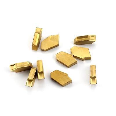 OSCARBIDE Carbide Insert GTN-4QC1404 Multilayer Coated CNC Carbide Grooving Inserts for Lathe Grooving Cut-Off Tool,5 PiecesPack