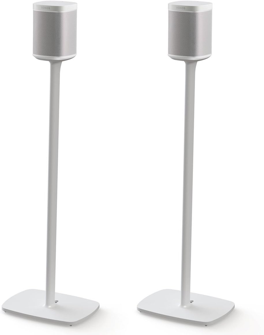 FLEXSON Floor stand for SONOS ONE or PLAY:1 (Pair, White)