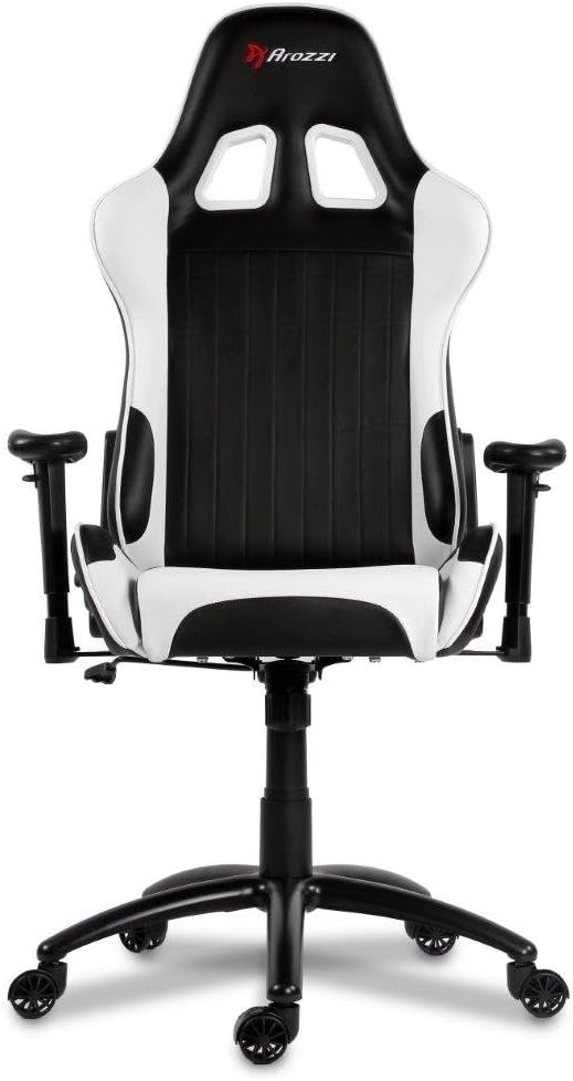 Arozzi Verona Series Racing Style Swivel Gaming Chair, White