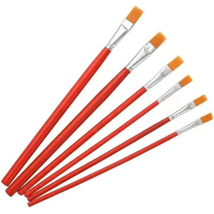 6PCS Paintbrushes,Acrylic Paint Brushes for Classroom