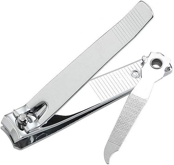 Nail Clippers with Built-in Nail Files– Heavy Duty Stainless Steel Toenail Clippers for Thick Nails, Sharp Toe Nail Clipper & Nail Cutter for Men and Women