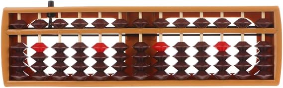 Portable Japanese 13 Digits Column Abacus Soroban Caculating School F Furniture and Accories