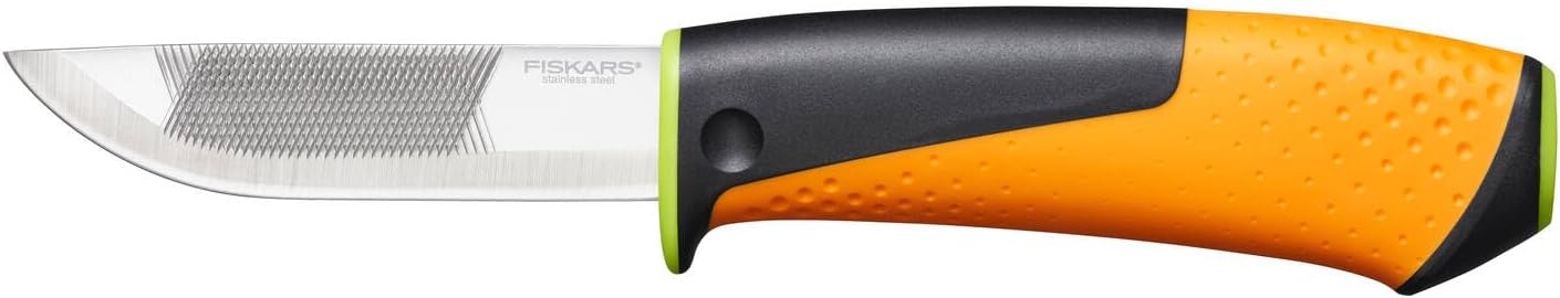 Fiskars 156018-1023619 Heavy Duty Knife with Sharpener