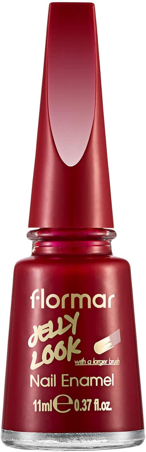 Flormar Jel Görünümlü Parlak Oje (Kırmızı) - Jelly Look Nail Enamel - JL05 Fire Red - 8690604233632