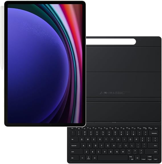 SAMSUNG Galaxy Tab S9+ 12.4-in Tablet - 256GB, Beige + Keyboard Case Bundle