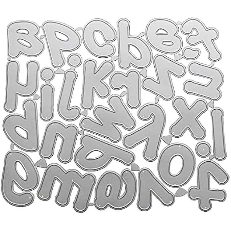 Alphabet Dies for Card Making, 2 Inch Metal Cutting Dies Scrapbooking Christmas Craft Dies, DIY Craft Die Cuts Embossing Template Metal Cutting Dies