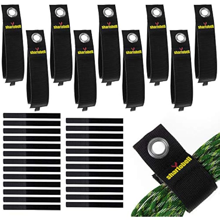 Extension Cord Holder and Loop Straps - 10 Pcs Cord Hanging Organizers and 25 Pcs Cable Management Straps-Heavy Duty Hook and Loop Equipment for Cable Hose Rope Wrap Electrical Wires Workshop Garage