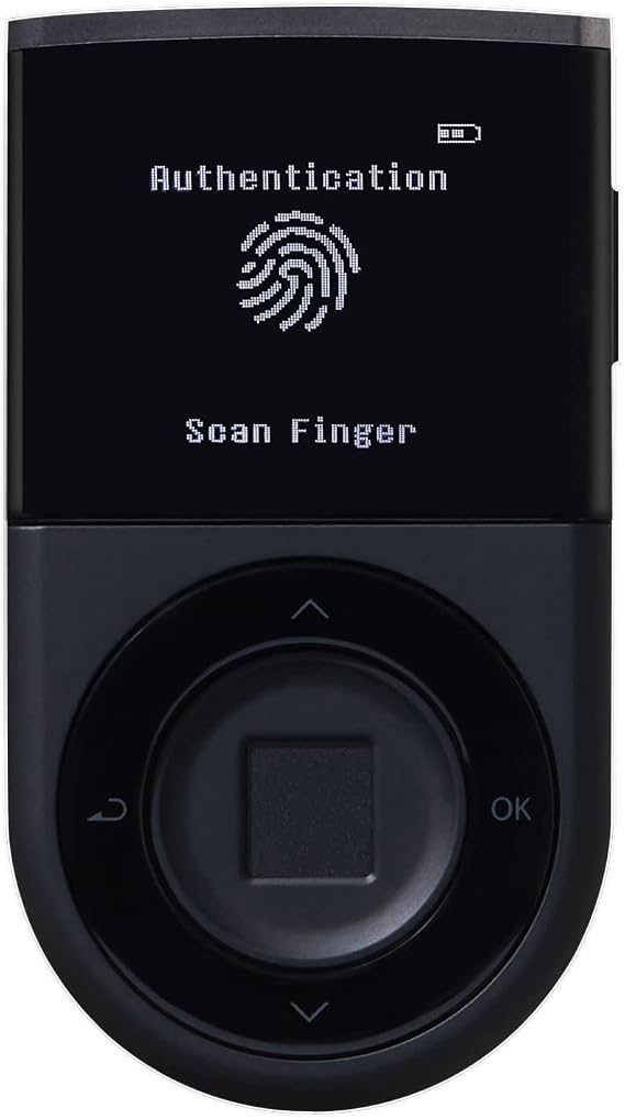 D'CENT Hardware Wallet | Biometric Cold Storage, Bluetooth, Multi-Crypto