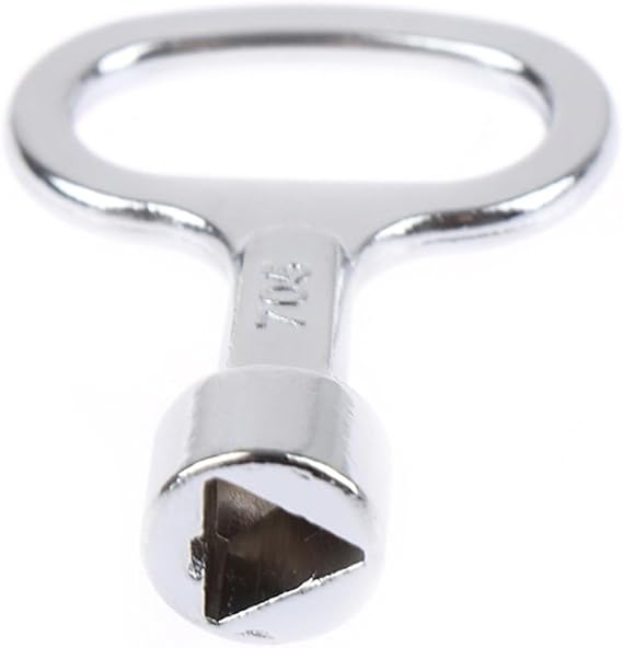 1pcs Universal Triangular Key Socket Key for Electric Cabinets Multifunctional Wrench Panel Lock Metro Train Elevator Door Key Lock(Triangle type)