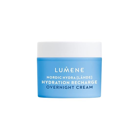 Lumene Nordic Hydra Overnight Cream Hyaluronic Acid Nordic Birch Sap 1.7 oz