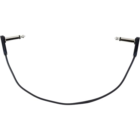 Flat Patch Cable for Guitar Effects Pedals - Space-Saving and Reliable Pedalboard Connection (12-inch)