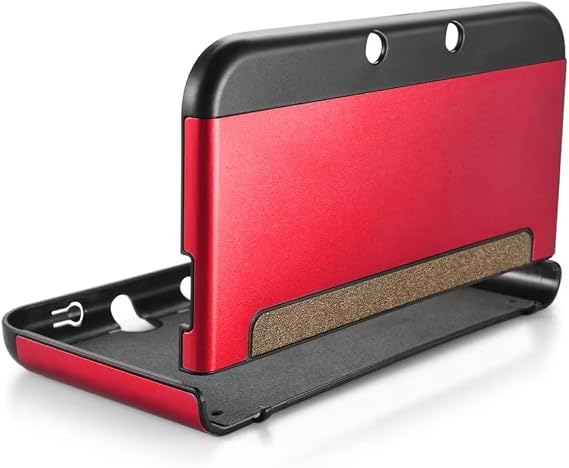 Red Matte/Anti-Glare Soft Silicone Protector Case for New NES 3DS XL LL (2015 Version)