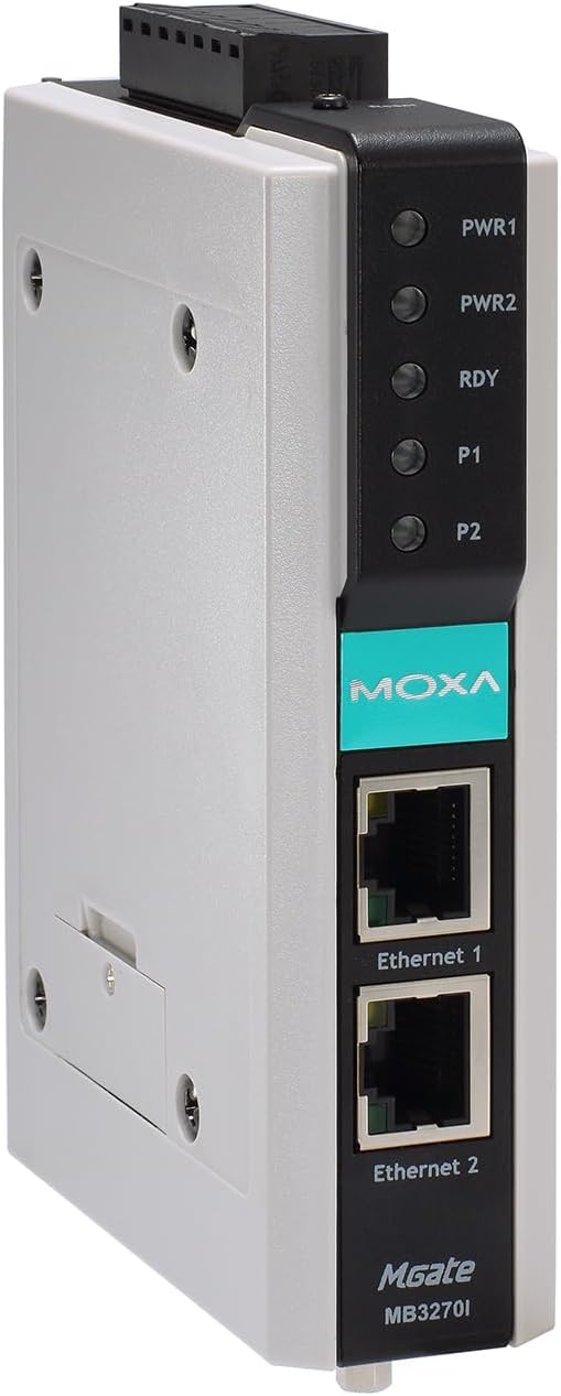 Moxa MGate MB3270-2 Port RS-232/422/485 Advanced Modbus TCP to Serial Communication Gateway