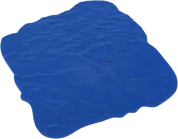 Gdrasuya10 Concrete Seamless Stamp Mat Set 18"x18" Seamless Concrete Slate Pattern Mold Cement Stamps Tool Texture Skin Concrete Stamps with Edge Trimmer for Imprinting Concrete,Blue
