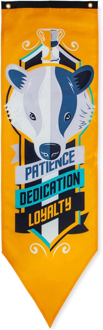 Harry Potter Indoor Wall Banners 15" x 50" Indoor Fabric Wall Hanging Decor Door Sign (Hufflepuff)
