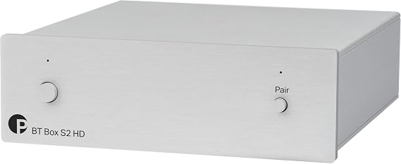 Pro-Ject BT Box S2 HD High Definition Bluetooth 5.0 AptX-HD Audio Receiver (Silver)