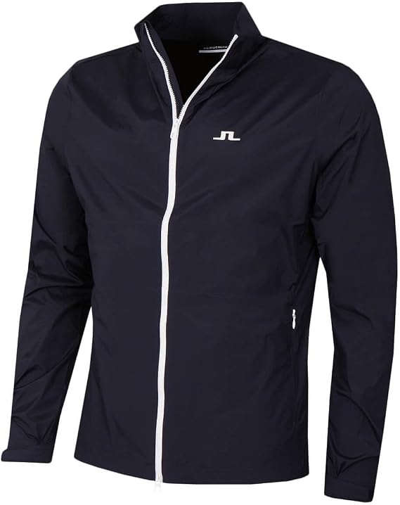 J.Lindeberg Men's Ash Light Water Repellent Packable Golf Jacket