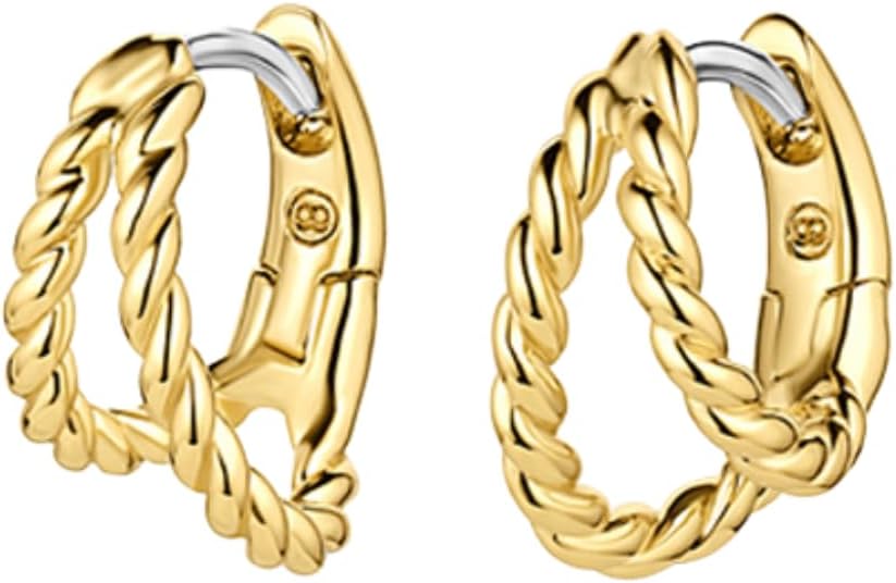 gorjana - Crew Split Huggies - 18k Gold Plated for Women