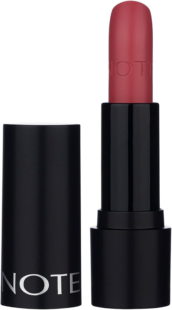 Note Cosmetics Deep Impact Lipstick 04 Terracotta Kremsi Dokulu Yarı Parlak Ruj, Kırmızı
