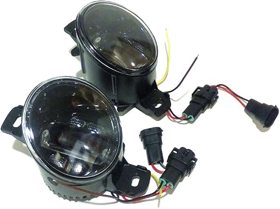 6000k 3000LM LED Fog Lamp Compatible for Nissan X-trail T30 2003.10-2007.08, 20W White Lens Fog Lamp + 6W White Daytime Running Light DRL + 4W Yellow Turn Signals