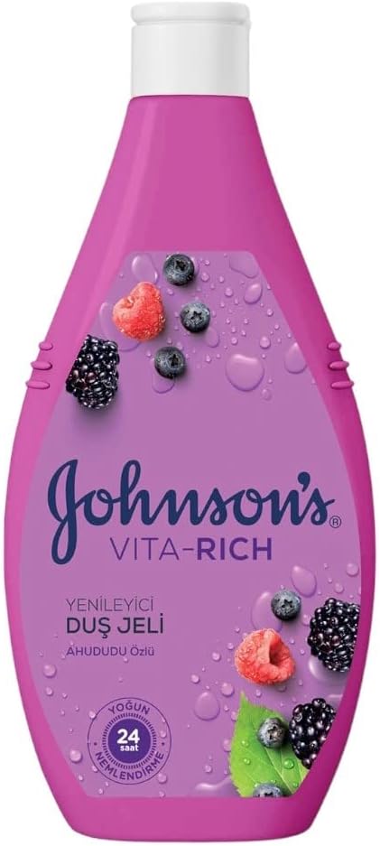 Johnson & Johnson Johnson's Vita-Rich Raspberry Extract Regenerative Shower Gel 400 ml