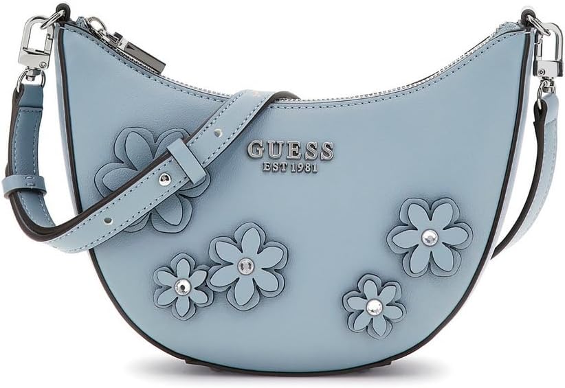 GUESS Womens Zaria Mini Top Zip Shoulder Bag