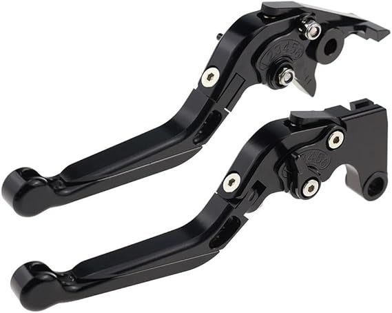 Motorcycle Accessories CNC Handlebar Adjustable Folding Extendable Brake Clutch Levers for SYM 158 MMBCU 158 TCS 158TCS MMBCU158 2023 Lever(Black)
