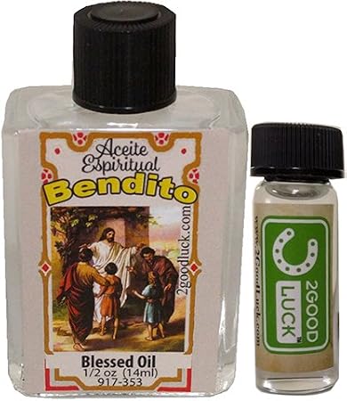 Blessed, Spiritual Oil with 1 Dram Perfume Set for Magic and Rituals. Aceite Espiritual Bendito para Rituales Y Magia.