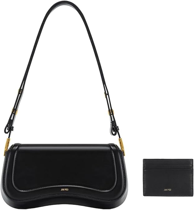 JW PEI Women's Joy Shoulder Bag - Black Card Holder - Black
