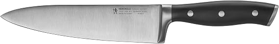 HENCKELS Forged Accent Razor-Sharp 8-inch Chef's Knife, Black, German Engineered Informed by 100+ Years of Mastery