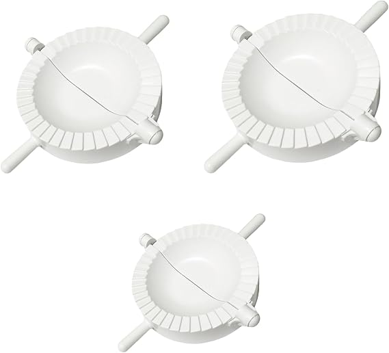 Ravioli Dumpling Maker Set - ShiningUU 3-Piece Manual Chinese Dumpling Pasty Molds Cutter | Gyoza Empanada Mould Pierogi Pie Dough Pastry Wrapper Press Cutter | Home Kitchen Mould Tool Kit