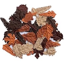 Artificial Leaves 50 Pcs Handmade Mulberry Paper Leaves Scrapbook Craft Card DIY Craft, Bouquets, Scrapbooks, Decorations, Greeting Cards.