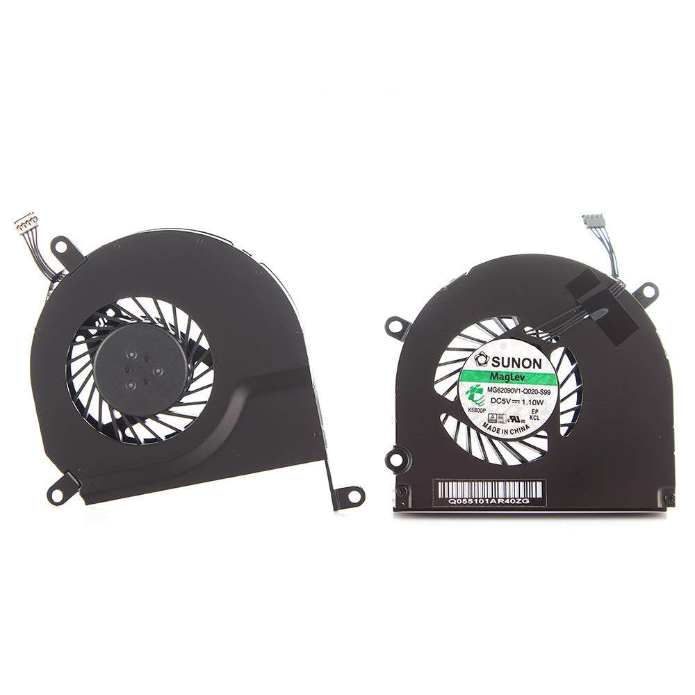 Willhom Left  Right CPU Cooling Fan 661-4951,661-4952, 922-8702,922-8703 Replacement for MacBook Pro 15 A1286 2008, 2009, 2010, 2011, 2012