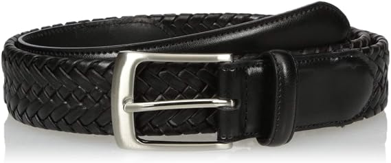 PGA Tour Men's Leather Stretch Braid Belt