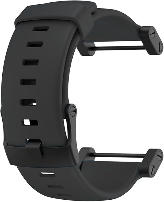 Suunto Core Accessory Strap Black One Size Rubber Band Black Buckle Adapter
