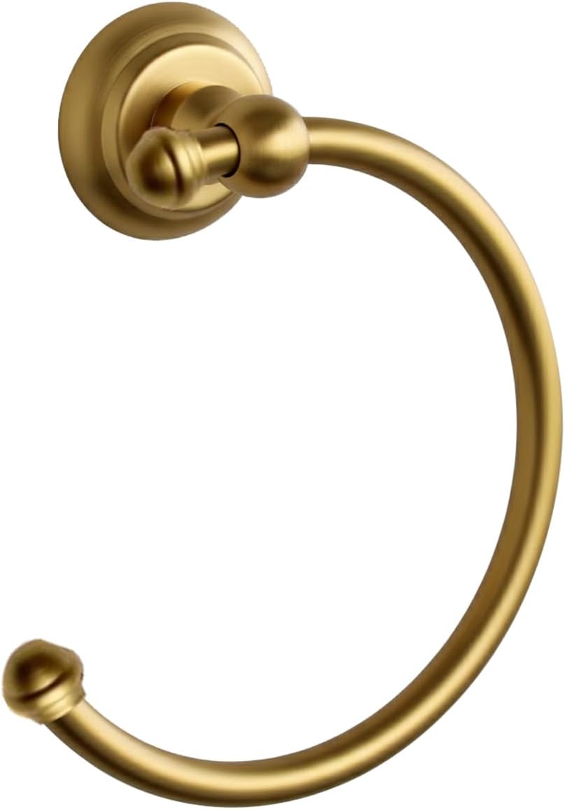 İSAOĞLU YAPI Mat Gold Vintage Banyo Havluluk, Fırçalı Altın, Paslanmaz Pirinç