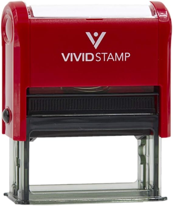 Paid Cash Check Credit Self Inking Rubber Stamp (Red Ink) - Large