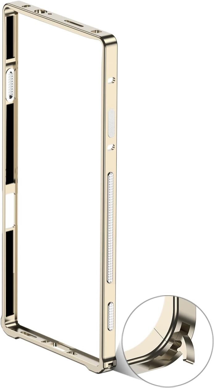 For REDMAGIC 11 Pro Bumper Case Aluminum Bumper CaseCover Cool Nubia Nubia Red Magic 11 Pro Gold