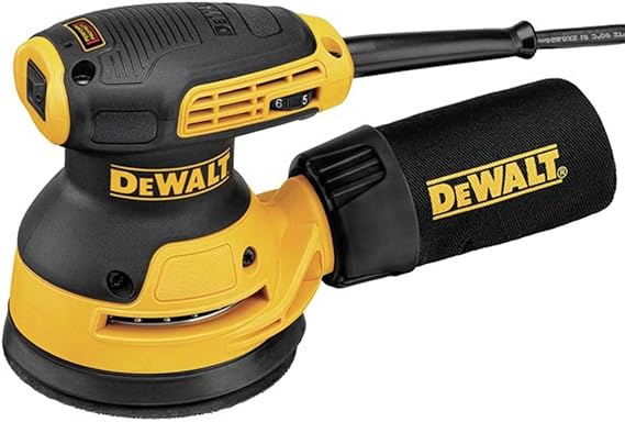 DEWALT Random Orbit Sander, Variable Speed, 5-Inch (DWE6423), Power Source Corded Electric