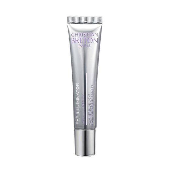Christian Breton Eye Illuminator - Hydrating Under Eye Cream for Tired, Dull Eyes - Squalane & Botanical Extracts - Ophthalmologist-Tested, Made in France - 15 ml / 0.45 oz