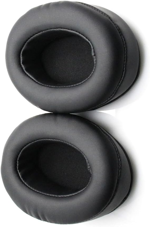 TEHAUX Replacement Ear Pads Cushion Black Synthetic Leather Ear Cushion for Brainwavz Mdr Headset Headphones Accessories for Comfortable Listening