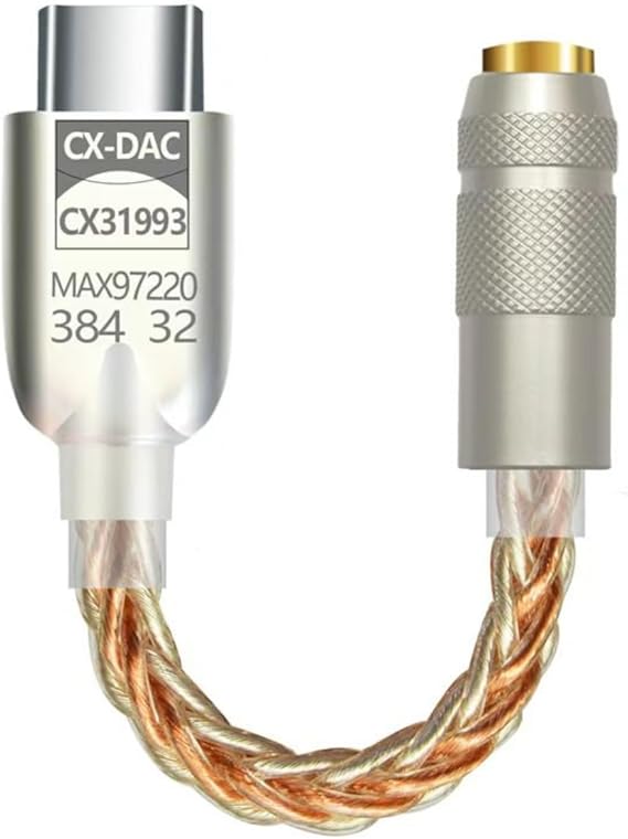 Klasse Type-C - 3.5 CX31993 MAX97220 Çip HiFi DAC Ses Kartı Kulaklık Kablosu (USB başlık)